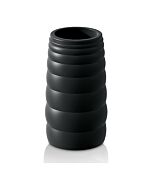 Tapered silicone erection enhancer - black