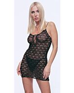 Leg avenue lace mini dress with lace up front and g-string