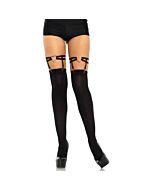 Studded garters - black