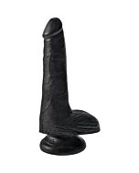 King cock 6 cock with balls black