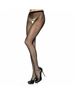 Nylon Crotchless Panties Plus