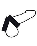 Darkness leather double cock ring