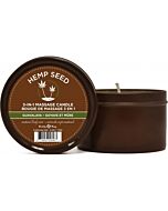 Earthly body guavalava massage candle