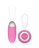 Ethan rechargeable remote control vibrating egg pink