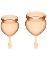 Satisfyer feel good kit copa menstrual naranja 15+20ml