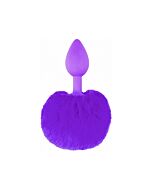 Neon bunny tail purple