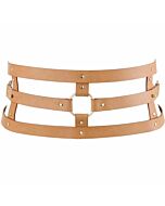 Bijoux indiscrets wide belt and restraints brown