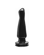 Basix rubber works plug 12 cm black.
