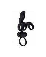 Spartacus r cock ring with bullet - black