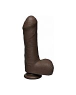 Uncut d - 7 inch with balls - firmskyn - chocolate