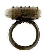 Mini vibrating cockring black