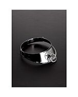 Locking mens collar with ring 15 inch