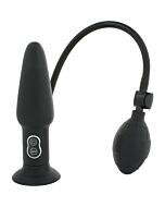 Inflatable butt plug black