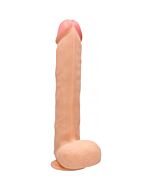 Realistic cock - with scrotum - 15 inch - skin