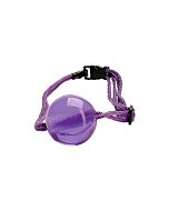 Japanese silk love rope ball gag - purple