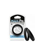 16 xact-fit cockring 2-pack - black