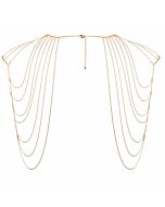 Magnifique shoulders  metallic chain shoulders & bac