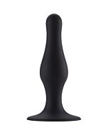 Butt plug with suction cup - medium - black