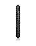 Black jack veined double dong 12 inch - black