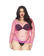 Industrial fishnet top - pink