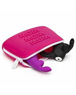 Happy rabbit storage case small pink