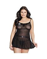 Police babydoll - black
