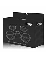 Fetish submissive hogtie and cuff set