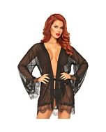 Leg avenue sheer robe with flared sleeves xl