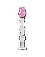 Icicles number 12 hand blown glass massager