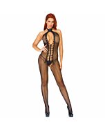 Leg avenue fishnet keyhole bodystocking o/s