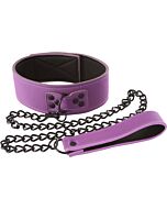 Lust bondage collar purple