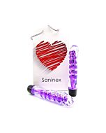Saninex vibrator fantastic reality purple and clear