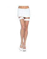 White Medium Fishnet Snowflake Stockings