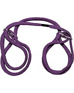 100% cotton wrist or ankle cotton cuffs - purple