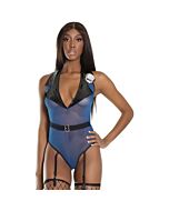 Teddy cop - blue and black