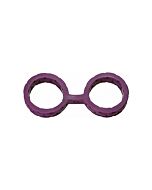 Japanese bondage - silicone cuffs - large - purple