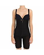 Corset latex shape culotte negro