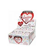 X rated valentines hearts candy - display 24 pieces