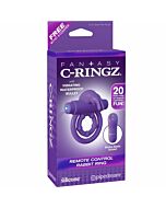 Fantasy c-ringz remote control rabbit ring purple
