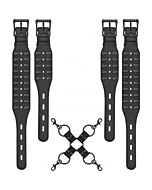 Ouch! skulls and bones - hogtie with skulls - black
