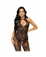 Bodystocking Red Seamless - Black