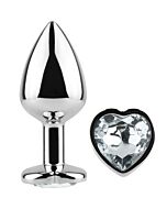 Glass Heart Butt Plug - Size S