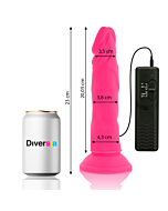 FlexiVibe - Vibrating Dildo 23cm (Pink)