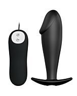 Vibrating Black Penis Plug