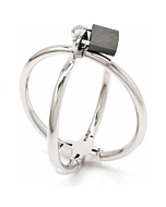 Criss Cross Stainless Steel Handcuffs