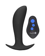 Wireless Vibrating Anal Plug with Remote Control - Black