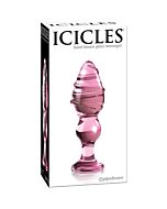 Icicles number 27 hand blown glass massager