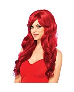 Leg avenue long wavy red wig