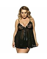 Subblime queen plus babydoll with bow and shinny details