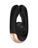 Dual motor clitoral stimulator - fancy - black